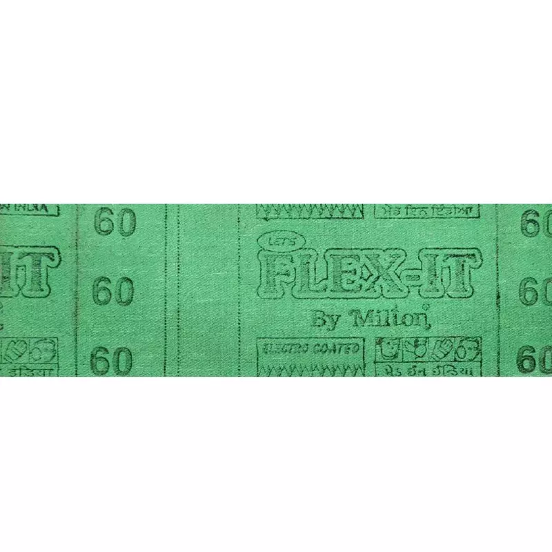 FLEX IT Cloth Roll Aloxite 80 Grit 4 Inch (100 mm) Width Brown Electro Coated for Industrial Use, (Roll of 50 m)