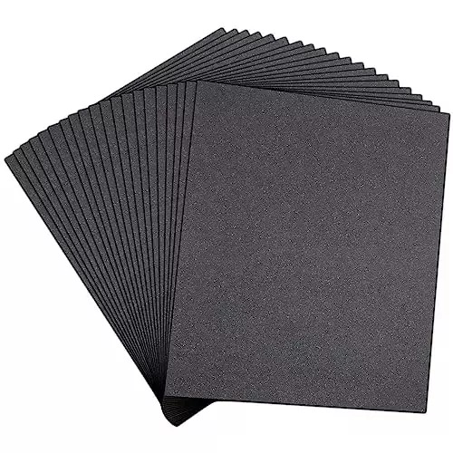 Oriental 228.6x279.4 mm (9x11 inch) 1500 Grit Silicon Carbide Wet & Dry Sandpaper Sheet (Pack of 20)