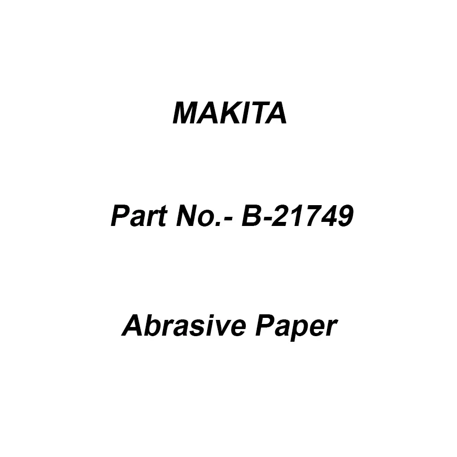 Makita Abrasive Paper Delta Black Size 120, Part No B-21749 (Pack of 10 Pcs)