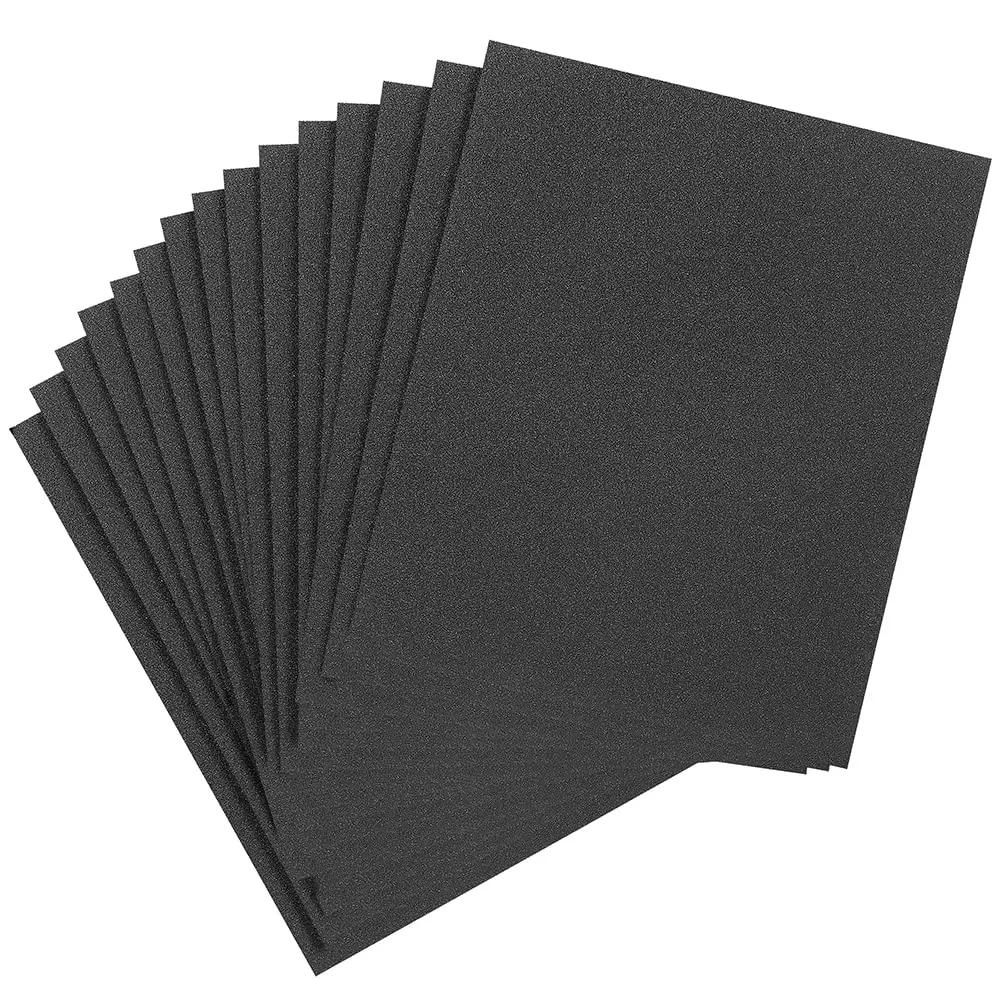 3M Wet or Dry Sand Paper Sheet P320 Grit 9x11 Inch (22.86x27.94 cm) Size SizRectangular, 518 (Pack of 100 Pcs)