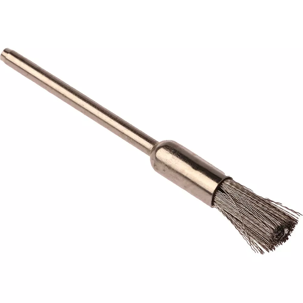 RS PRO Abrasive Brush 2.35 mm Steel Shank 12000 RPM, 1463839 (Pack of 3 Pcs)