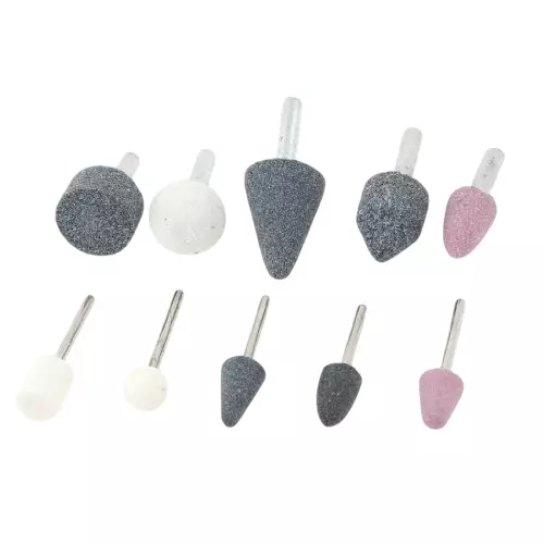 GENERIC 10 in 1 Taper Cylinder Cone Ball Head Trimming Grinding Monuted Point