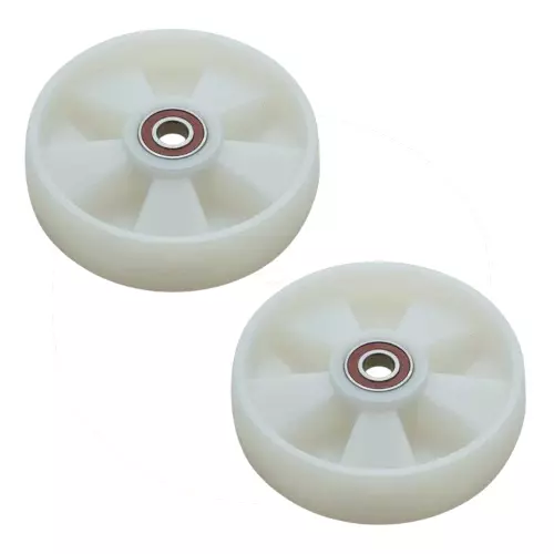 BRUSH HOUSE Pallet Truck Wheels With 6204 Bearings Nylon Body, 180 mm Diameter and 50 mm Width (Pack of 2)