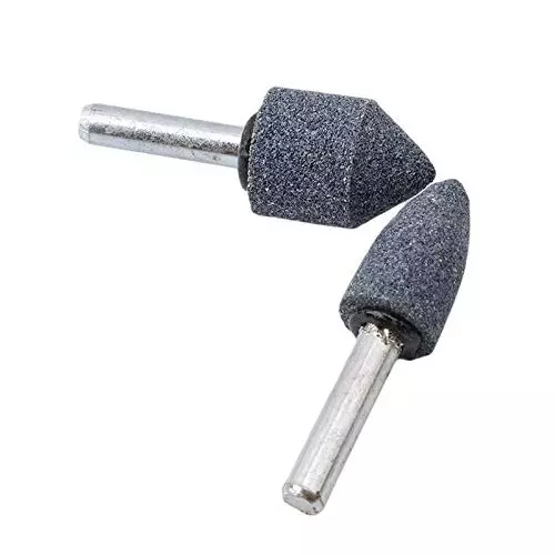 ATOZSHOP11 Mounted Stone Point Abrasive Grinding Wheels Bit Set 120 Grit for Dremel Rotary (Set of 10)