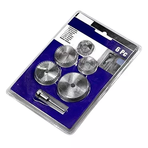 Tools Shop Mini Circular Saw Blade Set HSS Cutting Discs for Rotary Drill Tools (Set of 6)