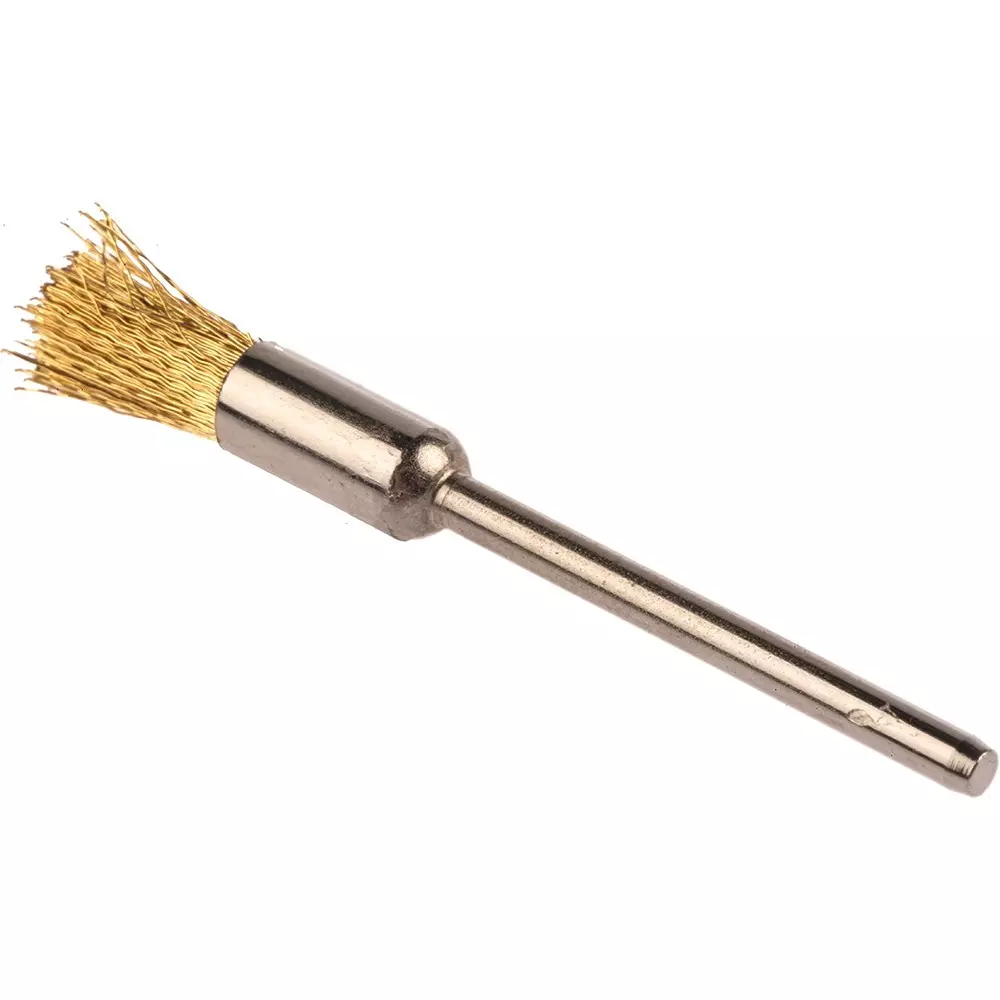 RS PRO Abrasive Brush 2.35 mm Brass Shank 12000 RPM, 1463841 (Pack of 3 Pcs)