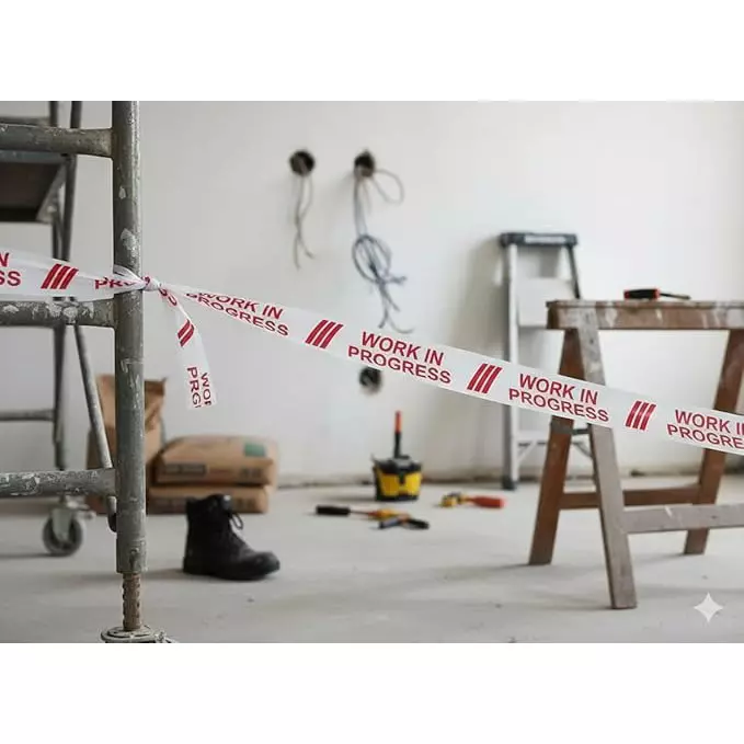 brush-house-caution-tape-white-and-red-pvc-body-130-m-length-x-3-inch-75-mm-width-for-barricading