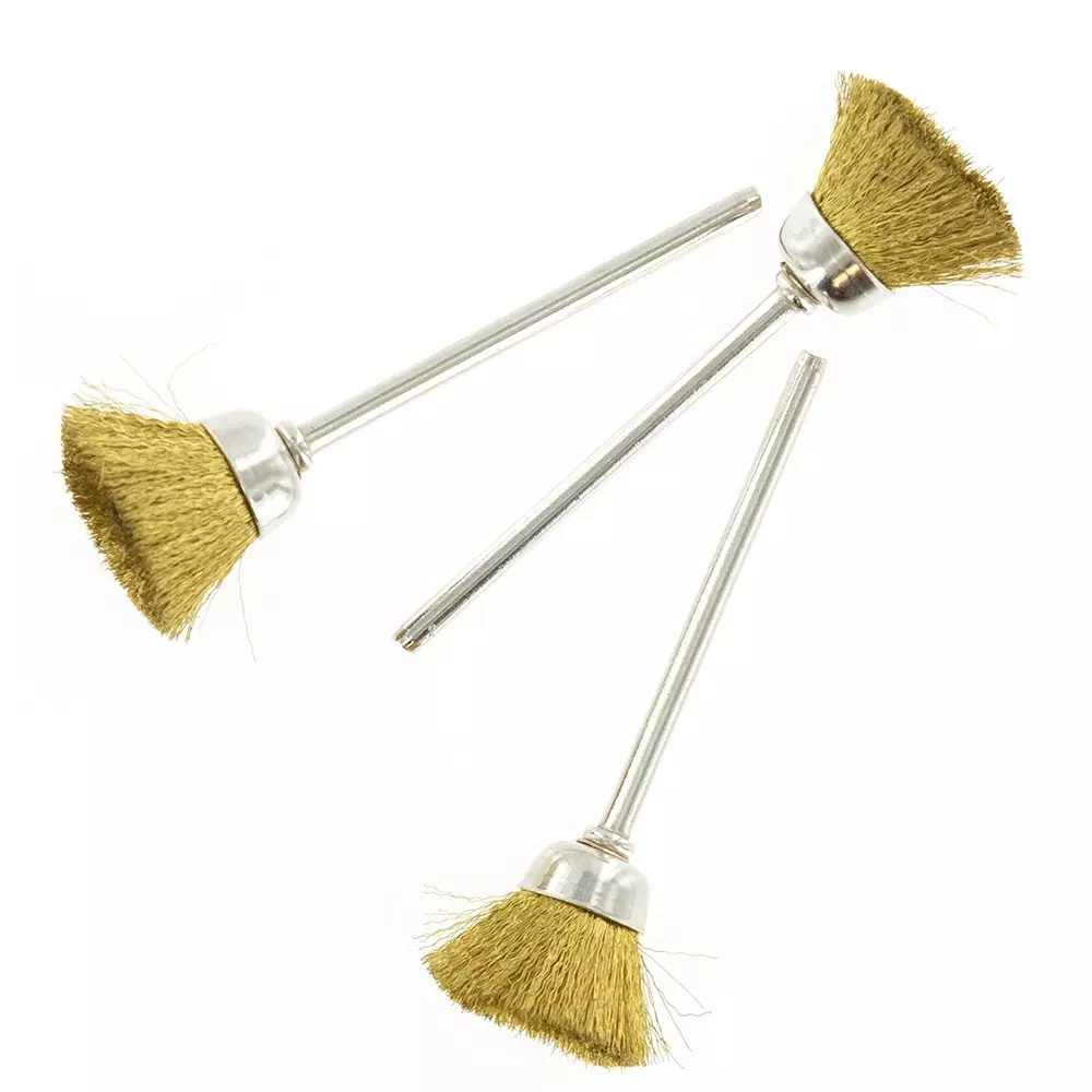 RS PRO Abrasive Brush 145 mm Brass Cup 2.35 mm 12000 RPM, 1369891 (Pack of 3 Pcs)