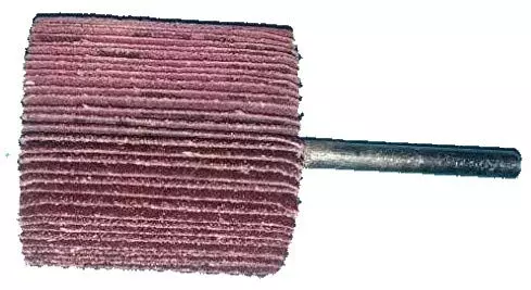 IB BASICS 50 mm 40 Grit Flap Wheel with Spindle (Pack of 5)