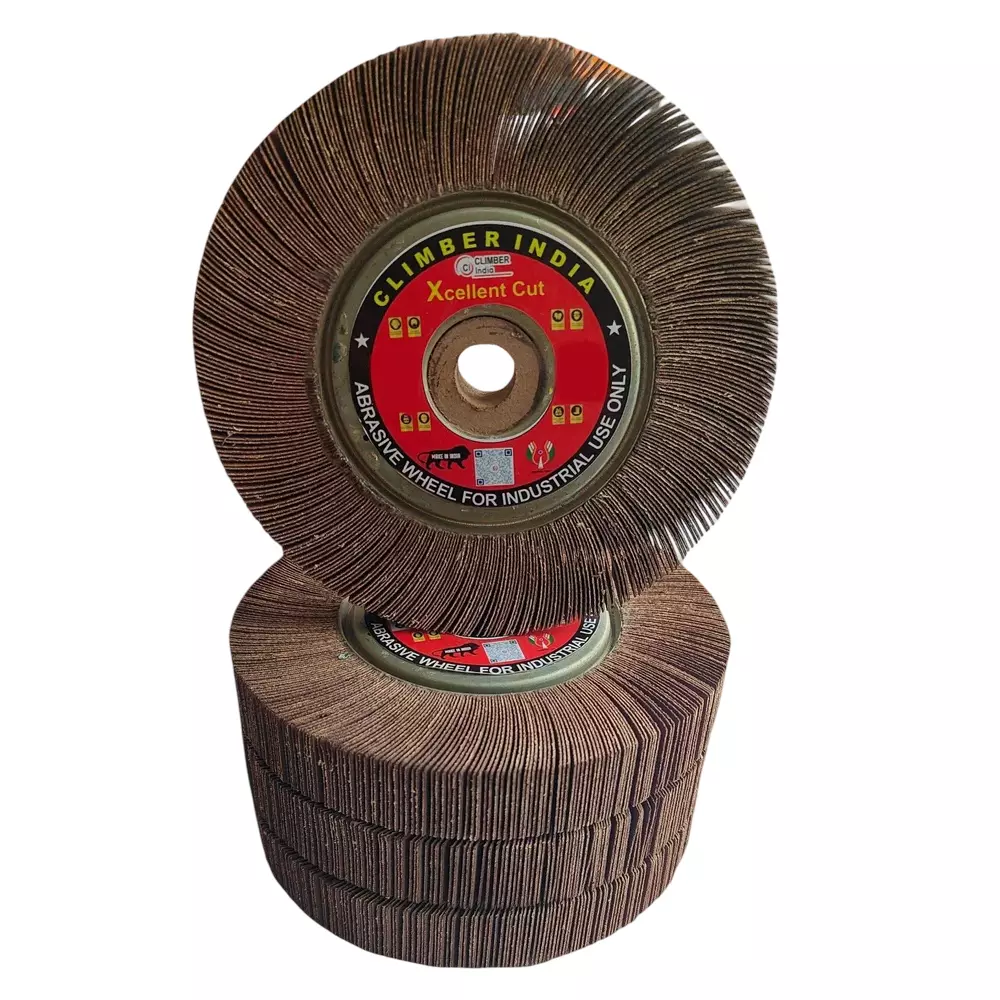 Xcellent Cut Flap Wheel 220 Grit Size 152 mm (6 inch) Diameter Abrasive For Finishing