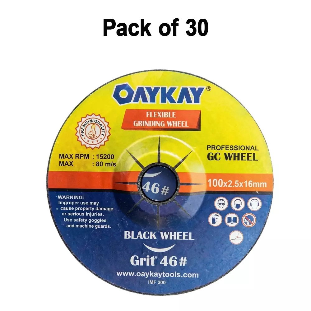 oaykay-gc-grinding-wheel-4-inch-100-mm-diameter-and-silicon-carbide-material-black-color-for-stone-moulding-501426-pack-of-30