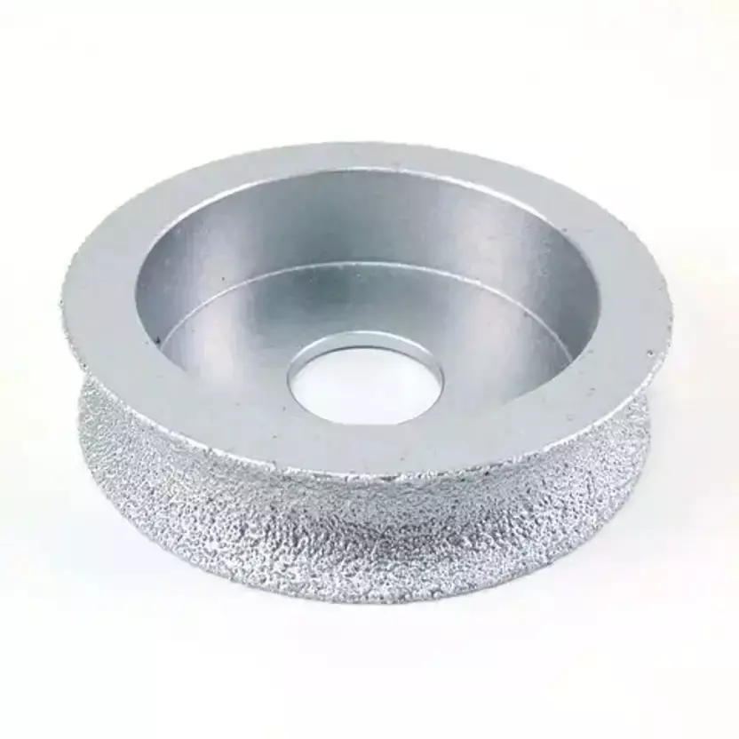 NEWHANDTOOLS Brazed Diamond Grinding Wheel Diameter 74 mm, Thickness 20 mm for Grinding Marble, Granite