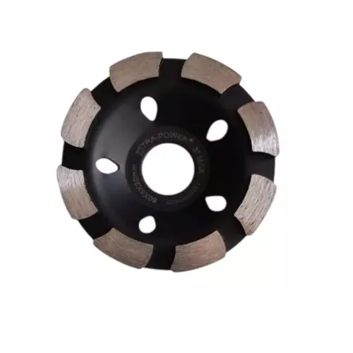 Xtra Power Diamond Cup Wheel 3 inch (80 mm) Diameter Made of Steel & Diamond for Grinding Concrete Surface (Pack of 1)