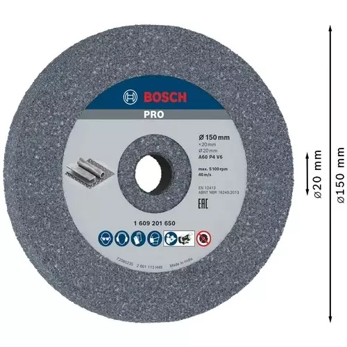 bosch-aluminium-oxide-bench-grinding-wheel-6-inch-150-mm-diameter-x-20-mm-bore-size-x-20-mm-thickness-and-60-grit-1609201650