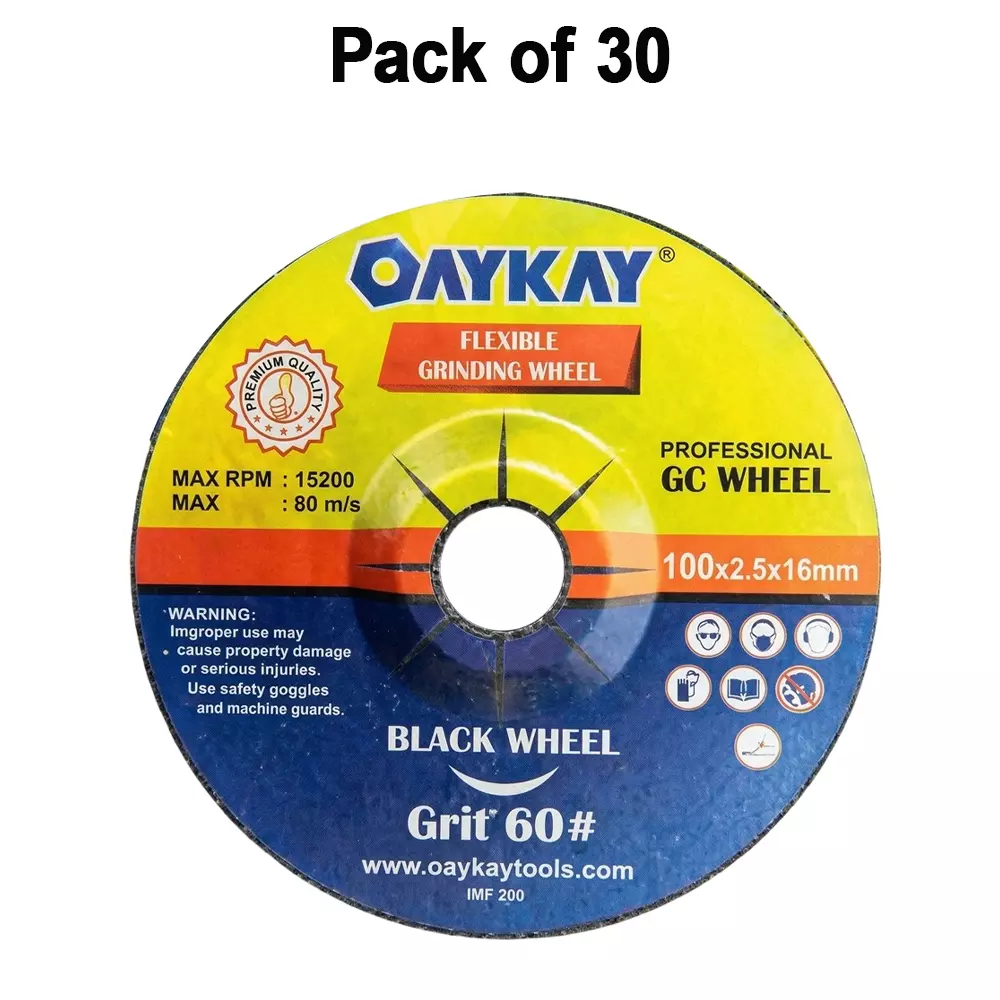 oaykay-gc-grinding-wheel-4-inch-100-mm-diameter-and-silicon-carbide-material-black-color-for-stone-moulding-501427-pack-of-30