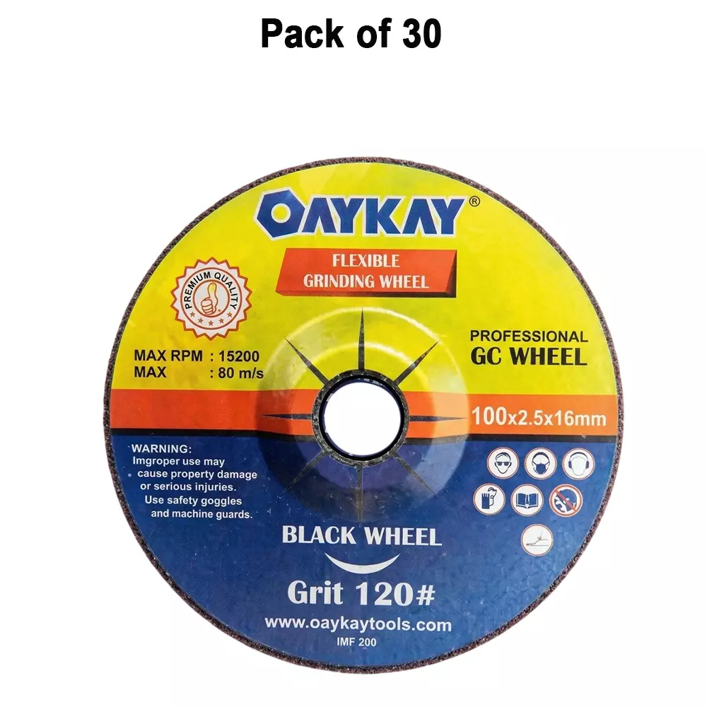 oaykay-gc-grinding-wheel-4-inch-100-mm-diameter-and-silicon-carbide-material-black-color-for-stone-moulding-501429-pack-of-30