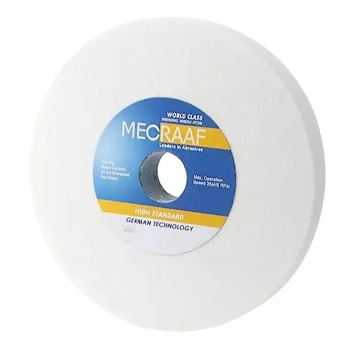 MECRAAF Bench Grinding Wheel Aluminum Oxide 150 mm Dia. and 60 Grit White, 6X20 WA