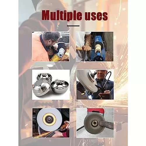 MECRAAF Bench Grinding Wheel Aluminum Oxide 200 mm Dia. and 60 Grit White, 8 WA