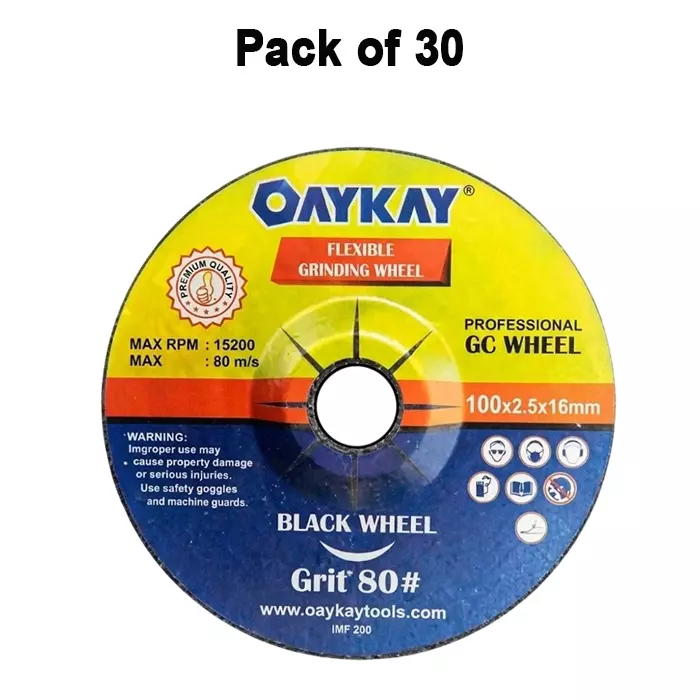 oaykay-gc-grinding-wheel-4-inch-100-mm-diameter-and-silicon-carbide-material-black-color-for-stone-moulding-501428-pack-of-30
