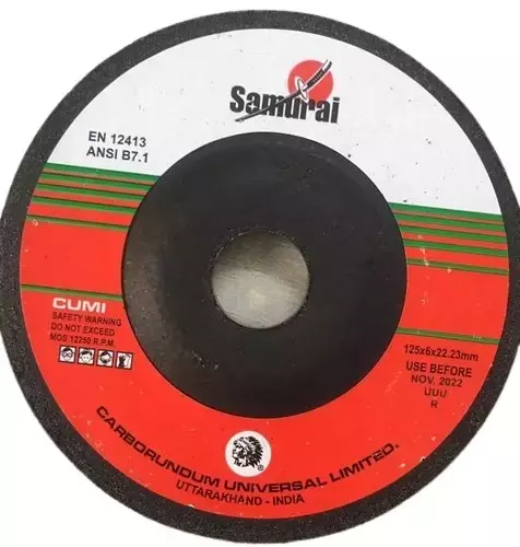 CUMI 5 Inch Dia, 6 mm Thickness Samurai Depressed Centre Wheel (Pack of 50)