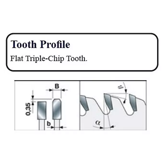 Timus General Circular Saw Blade Diameter 18 inch (450 mm) x 60 mm Bore Size x 72 Teeth and Flat Triple-Chip Tooth Profile, MI BS 900