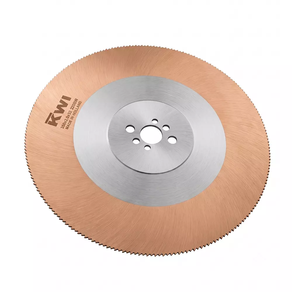 KWI 350x2 mm 220 Teeth Tlian Red PVD HSS Saw Blade