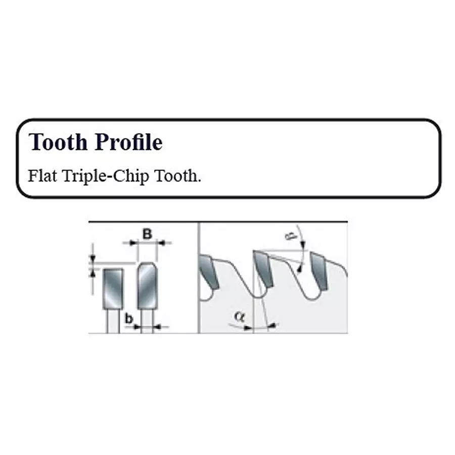Timus General Circular Saw Blade Diameter 18 inch (450 mm) x 30 mm Bore Size x 128 Teeth and Flat Triple-Chip Tooth Profile, MI NF 901