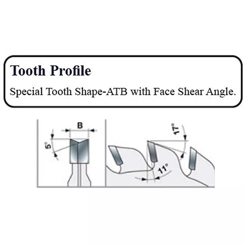 Timus General Circular Saw Blade Diameter 13 inch (305 mm) x 50.8 mm Bore Size x 48 Teeth and Special Tooth Shape-ATB with Face Shear Angle Profile, MI RIP 600