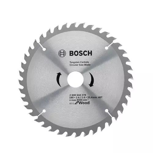 Bosch 180x2.6/1.6x25.4 mm Circular Saw Blade 40 Teeth, 2608644278