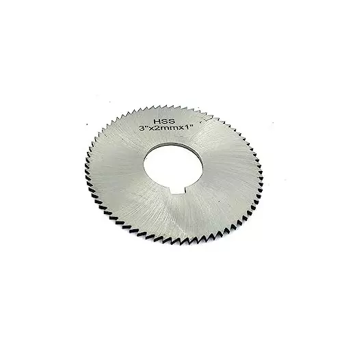 Assorts Keyway Hole Slitting Saw Cutting Blade High Speed Steel 100 TPI 100 mm OD 1 mm Thickness (Pack of 3)