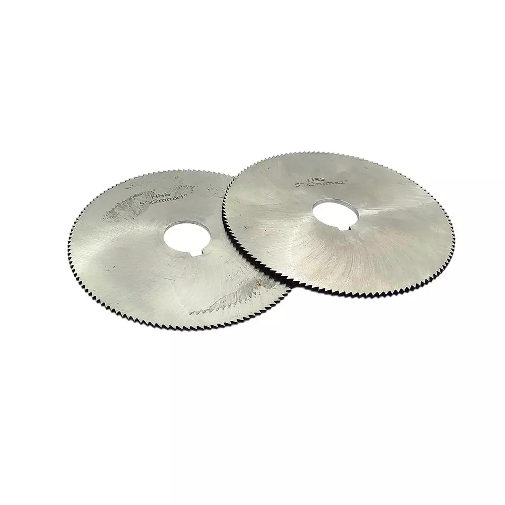 Assorts Keyway Hole Slitting Saw Cutting Blade High Speed Steel 125 TPI 125 mm OD 2 mm Thickness (Pack of 3)