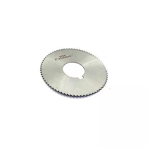 Assorts Keyway Hole Slitting Saw Cutting Blade High Speed Steel 72 TPI 75 mm OD 1, 2, 5 mm Thickness (Pack of 3)