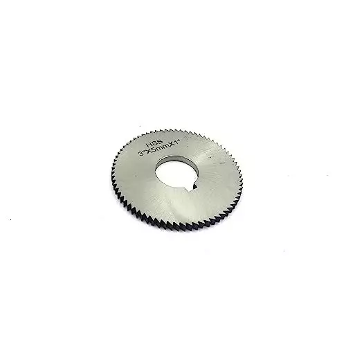 Assorts Keyway Hole Slitting Saw Cutting Blade High Speed Steel 72 TPI 75 mm OD 1, 2, 5 mm Thickness (Pack of 3)