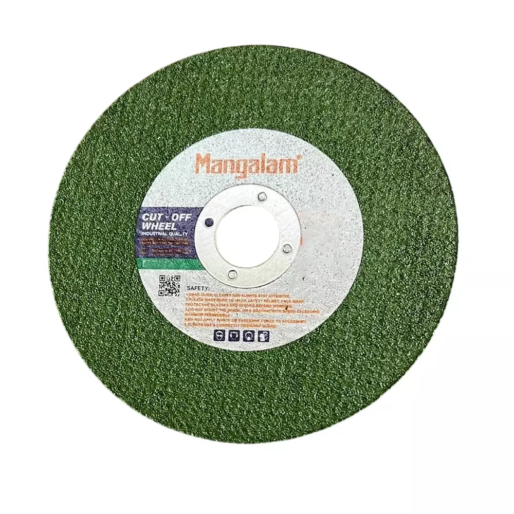 Mangalam Cutting Wheel 101.6 mm (4 inch) Diameter 15200 RPM Cutting Speed Green (Pack of 25)