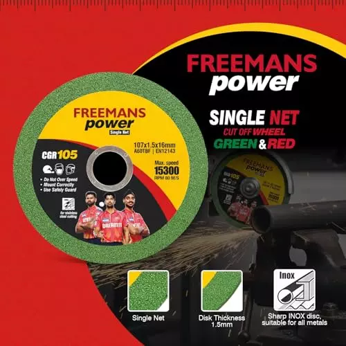 freemans-power-cut-off-wheel-single-net-107x15x16-mm-15300-rpm-cgr105-pack-of-100