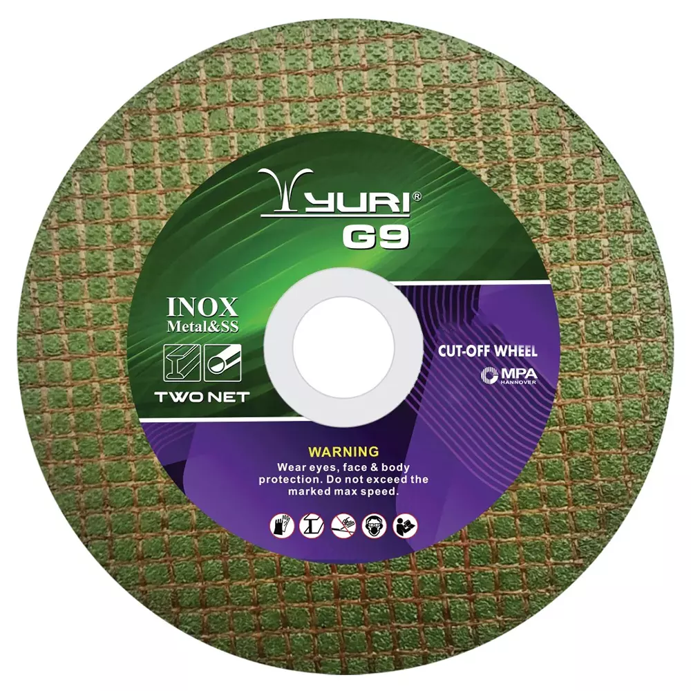 YURI G9 Cutting Wheel Green 107 mm Dia and 1.2 mm Thickness, WA60S