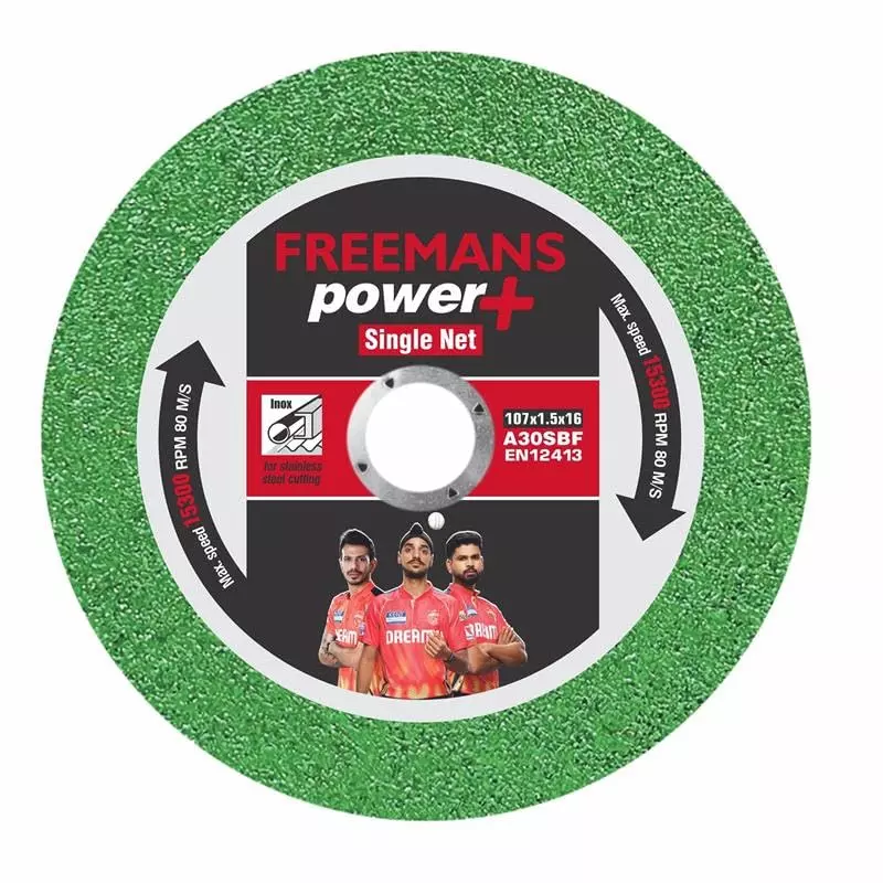 Freemans Power Plus Cut-Off Wheel Single Net 107x1.5x16 mm 15300 RPM, CG+105 (Pack of 50)