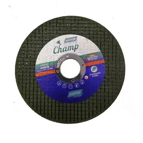 Norton Champ Cutting Wheel 5 inch (125 mm) Diameter x 23 mm Bore Size x 1.2 mm Thickness for Metal Cutting