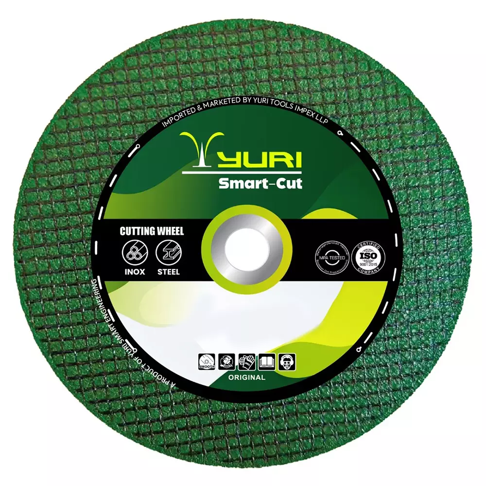 YURI Smart Cut Cutting Wheel Green 107 mm Dia and 1.2 mm Thickness, WA60S