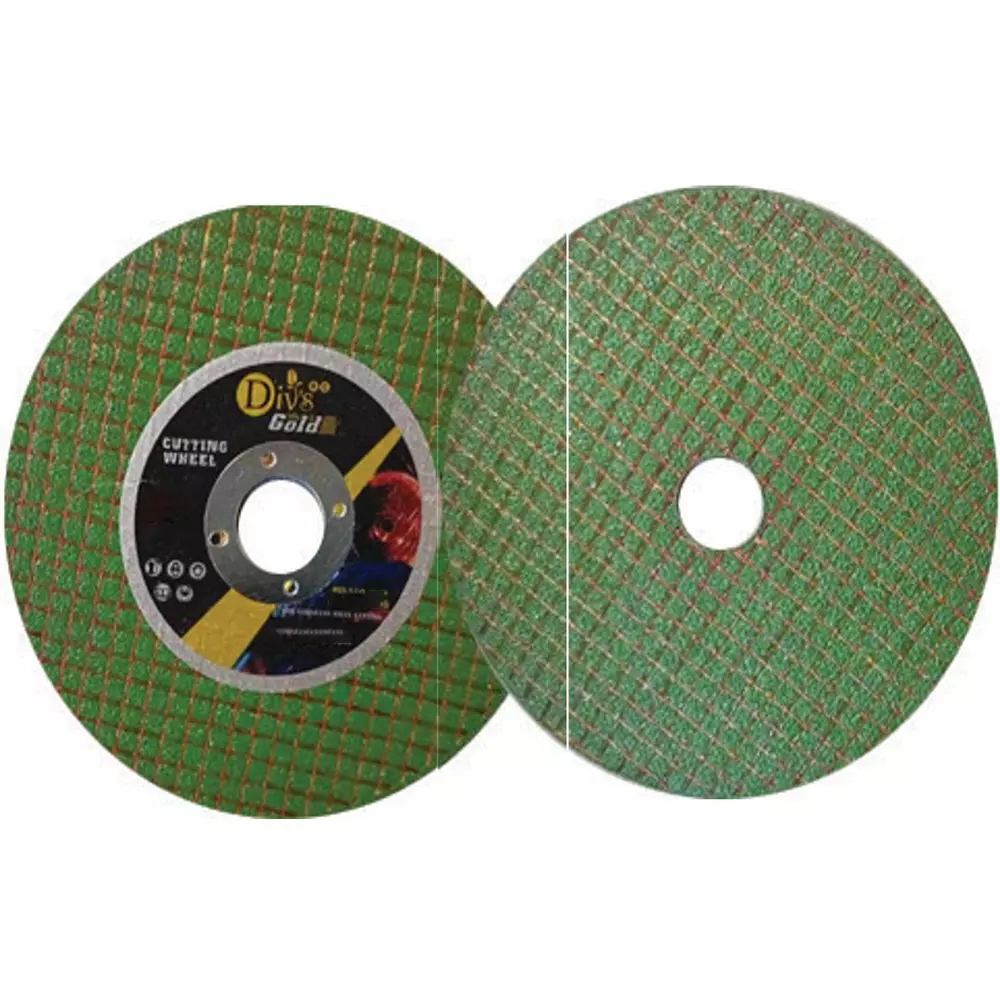 Div's Cut Off Wheel 2 Nett Green Dia 4 inch (101.6 mm) 1 mm Thickness, Gold (Pack of 10)