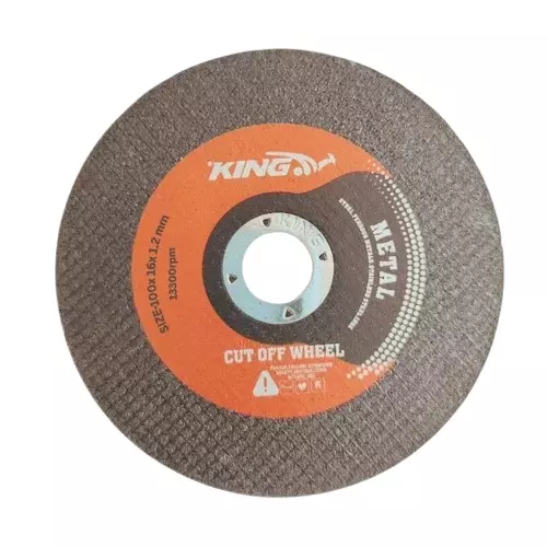 King Cutting Wheel 4 inch (107 mm ) Diameter x 16 mm Bore Size and 1.2 mm Thickness for Metal Cutting