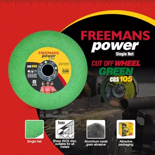 freemans-power-cut-off-wheel-single-net-107x15x16-mm-15300-rpm-cgs105-pack-of-100