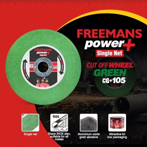 freemans-power-plus-cut-off-wheel-single-net-107x15x16-mm-15300-rpm-cg105-pack-of-25