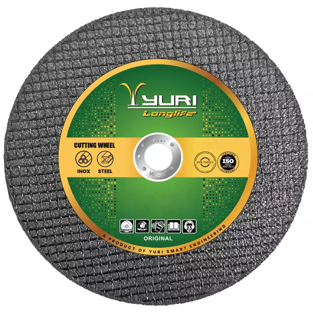 YURI Longlife Cutting Wheel Black 355 mm Dia and 3 mm Thickness, WA30SBF