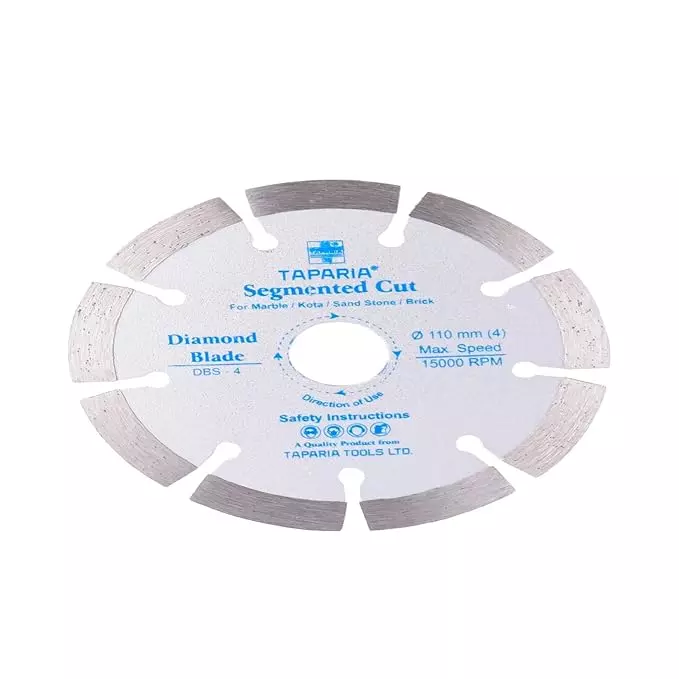 Taparia 4 Inch/110 mm Segmented Cut Diamond Cutting Blade, DBS-4