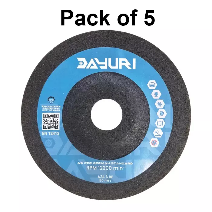 Dayuri 100 mm Diameter Diamond Cutting Wheel 2 Net 16 mm Bore Size and 6.2 mm Thickness (Pack of 5)