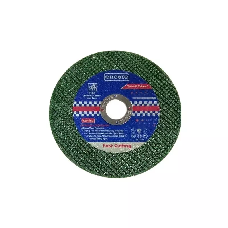 Encore Double Net Cutting Disc 180 mm Wheel Diameter 22 mm Bore Size 1.6 mm Thickness Green for Industrial Use (Pack of 200 Pcs)