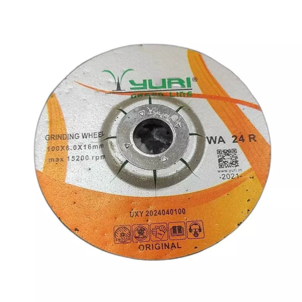 Yuri 100 mm Diameter Diamond Cutting Wheel 16 mm Bore Size and 6 mm Thickness (Pack of 5)