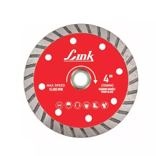 Link Diamond Marble Cutter Blade Turbo 4 inch (110 mm) Dia, 701403005110