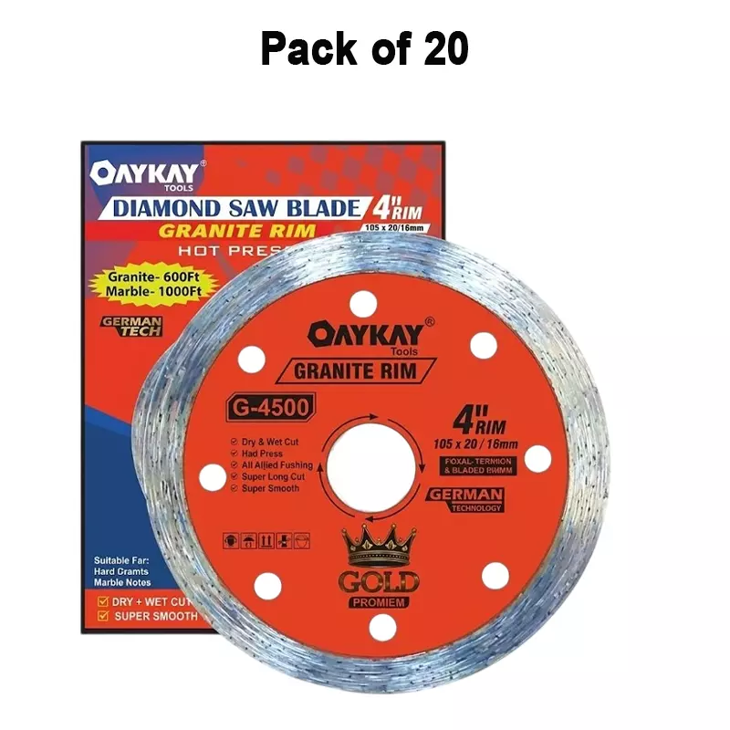 oaykay-gold-range-diamond-blade-4-inch-110-mm-diameter-x-2016-mm-bore-x-10-mm-thickness-for-granite-marble-cutting-501603-pack-of-20
